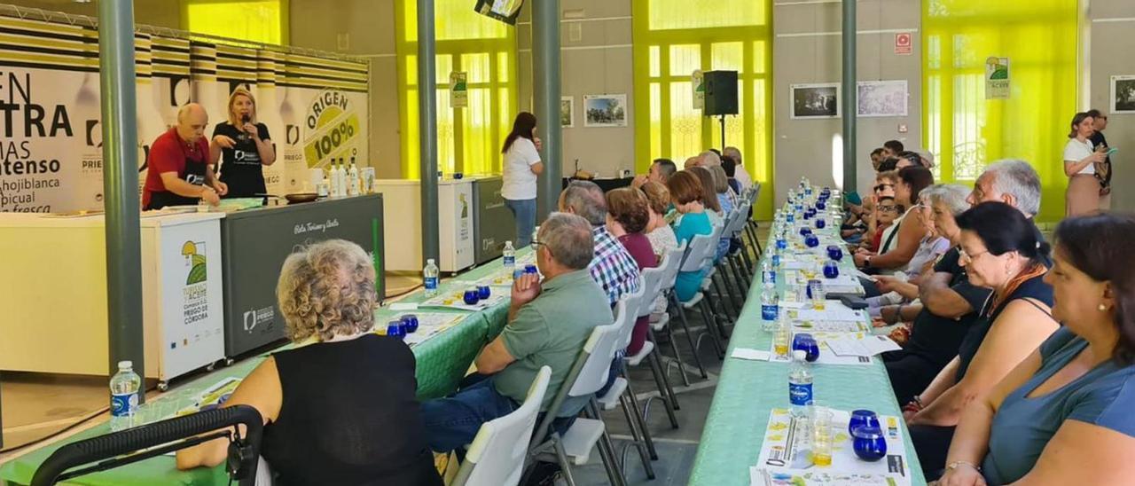 Una de las demostraciones de cocina en vivo celebradas este domingo en el Pabellón del Aceite.