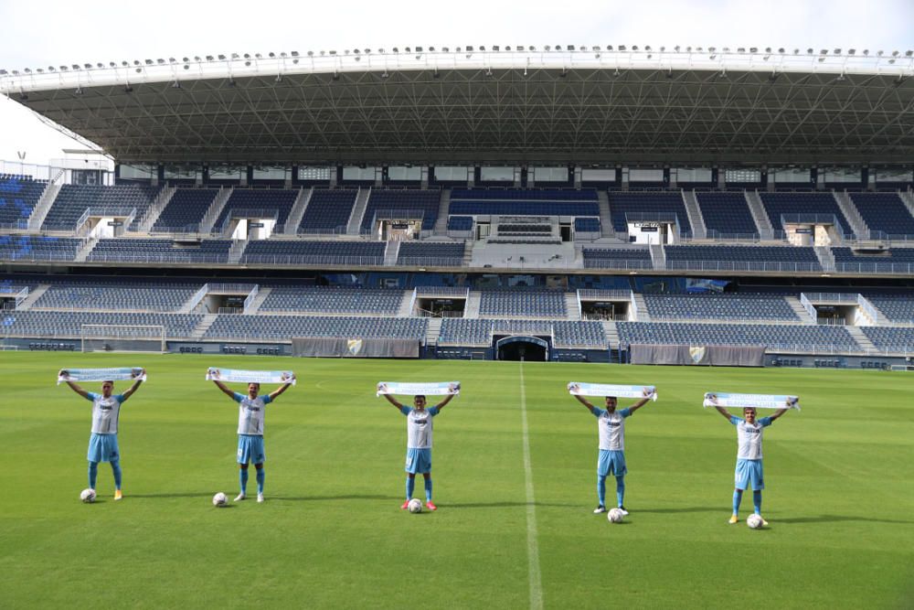 El Málaga CF presenta a sus 15 fichajes