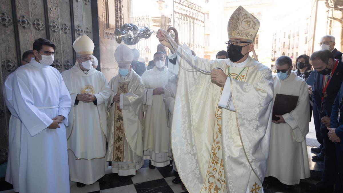 Un momento del acto en el que Sebastián Chico ha sido nombrado obispo de Jaén