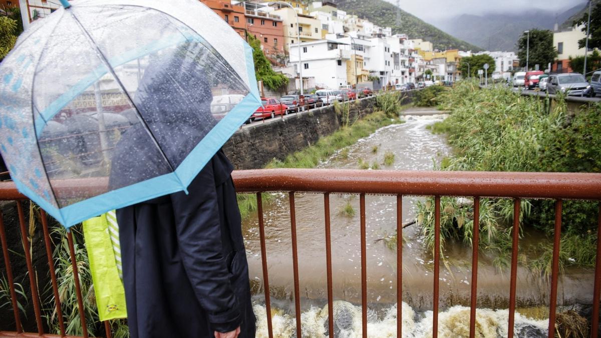 Lluvias registradas el viernes en Santa Cruz de Tenerife