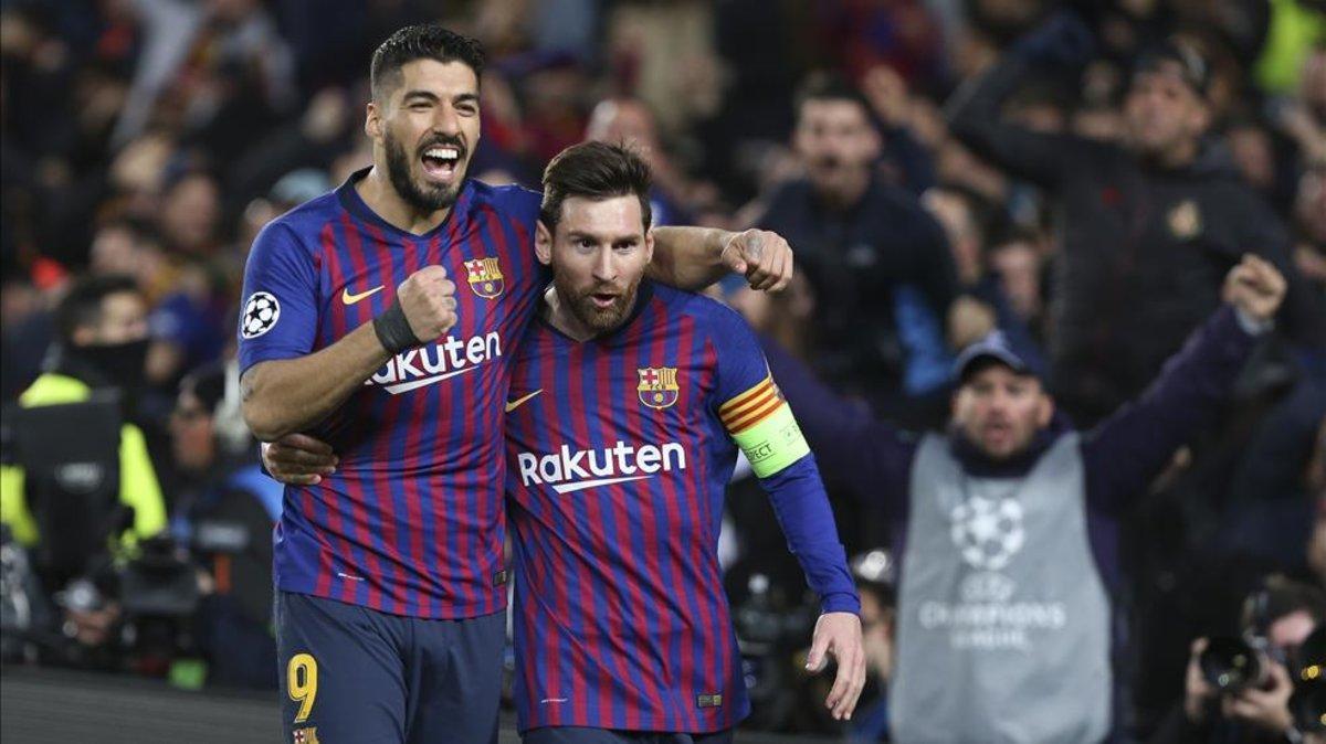 Suárez y Messi sueñan con ganar la Champions en el Wanda Metropolitano