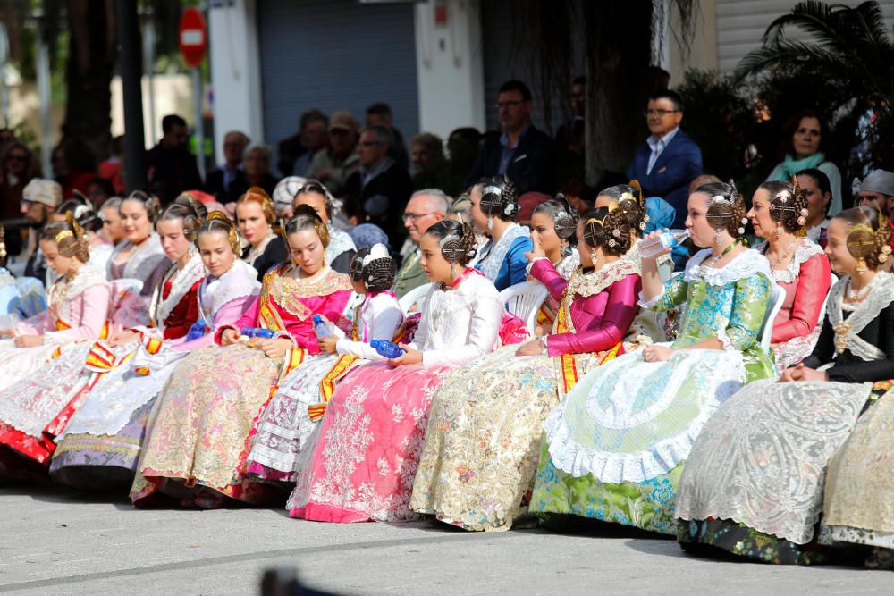 Homenaje a la Senyera de las fallas del Marítimo