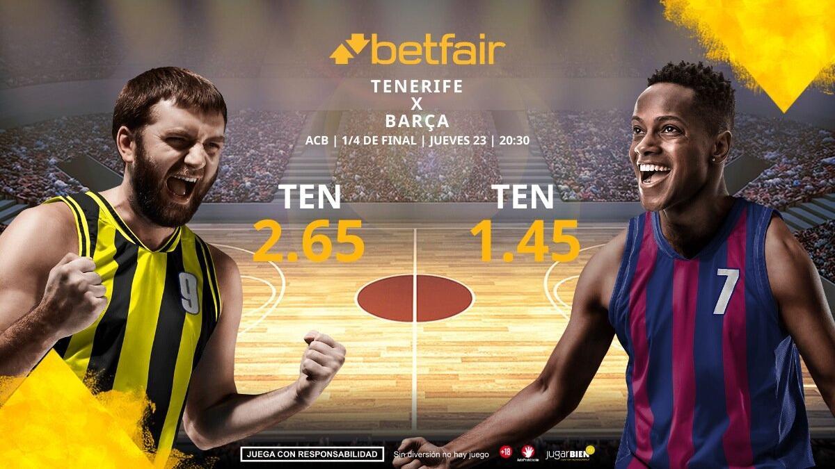 Lenovo Tenerife vs. Barça Basket: horario, TV, estadísticas, cuadro y pronósticos