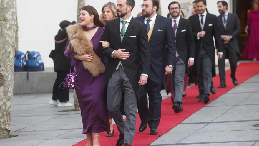 Asistentes a la celebración de un enlace religioso en San Nicolás, la pasada Nochevieja. | M. Villamuza