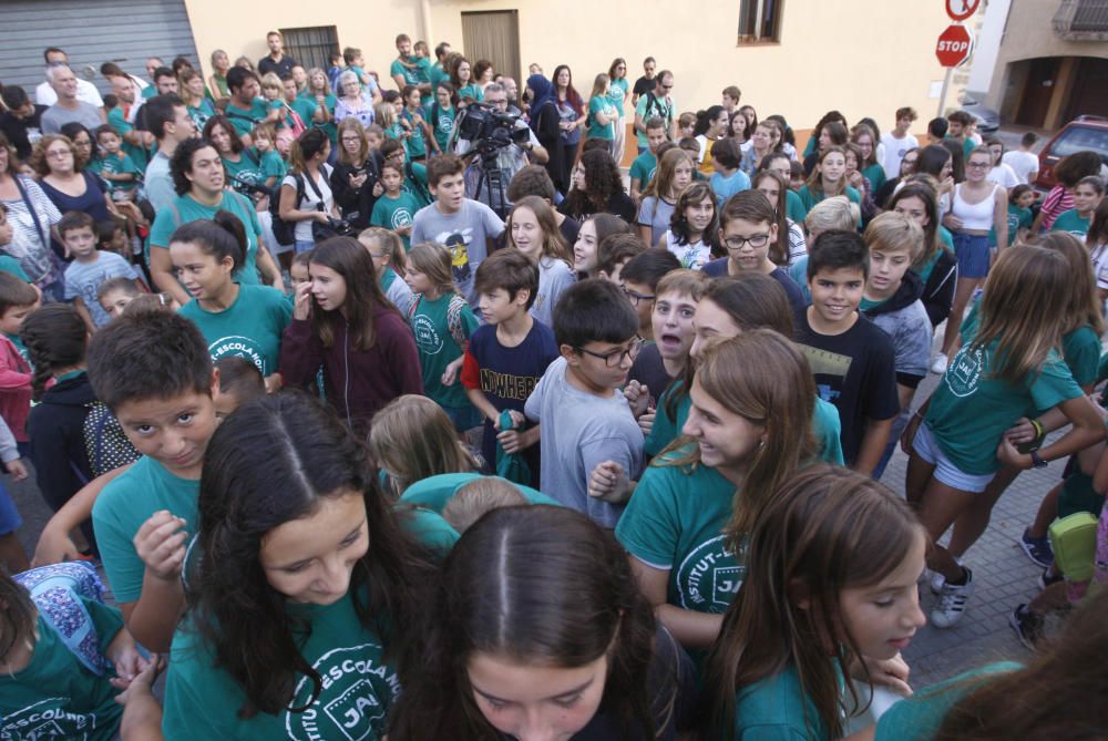 Protesta a Verges per reclamar el nou institut-escola