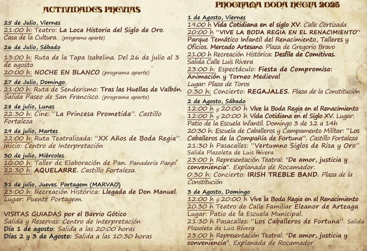 Programación del XX Festival Transfronterizo 2025.