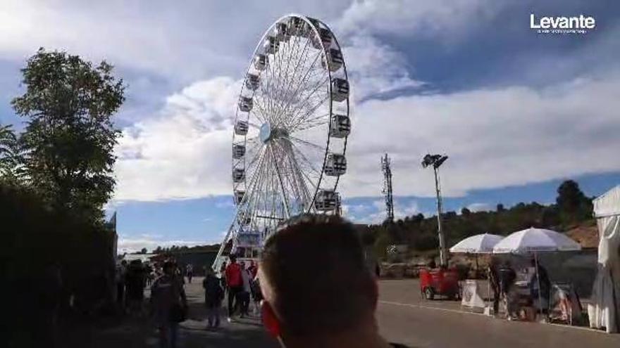 La noria del circuito de Cheste con la que se pueden ver las carreras desde la altura