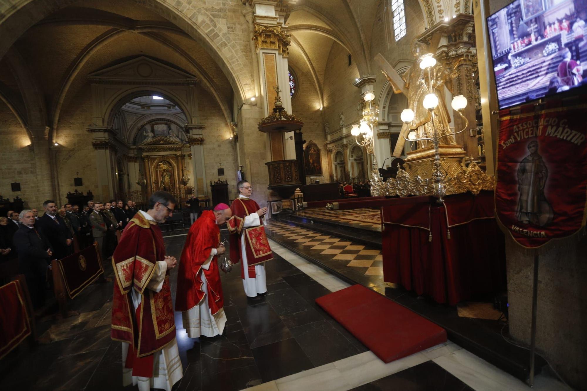 Misa en honor a San Vicente Mártir en la Catedral de València