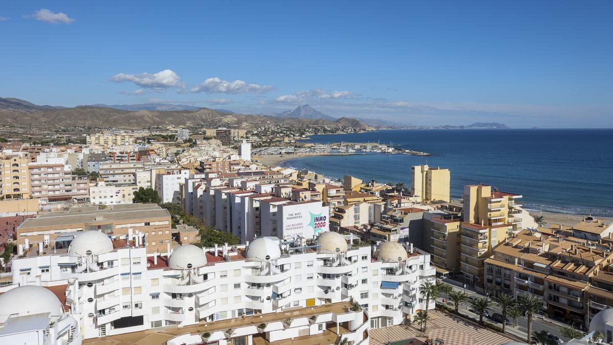 Vista de la zona de la playa del Carrer La Mar de El Campello