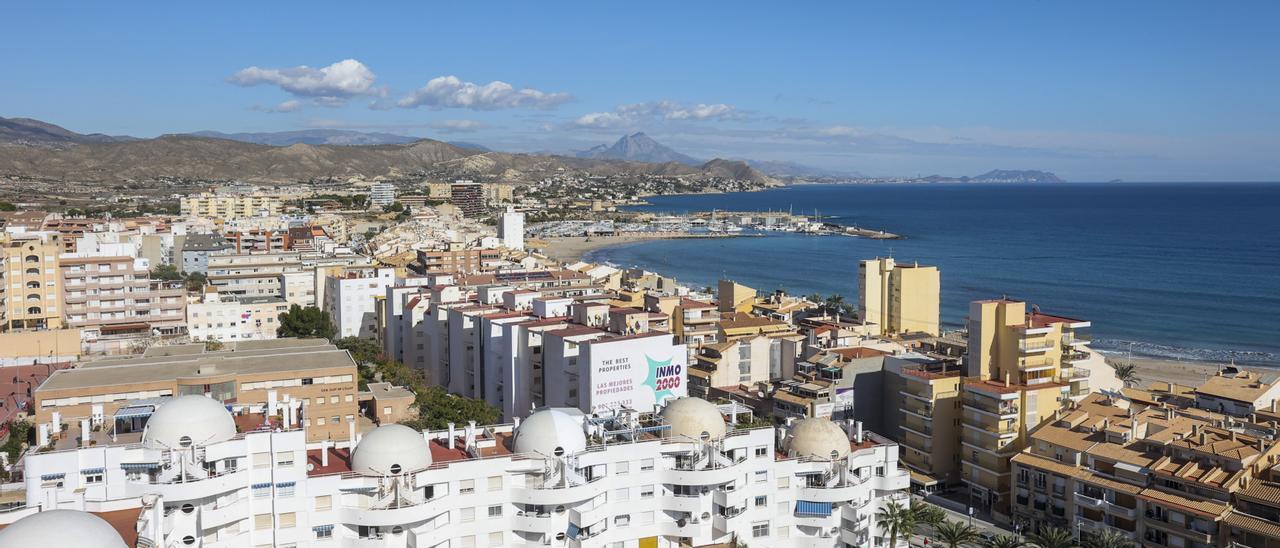 Vista de la zona de la playa del Carrer La Mar de El Campello