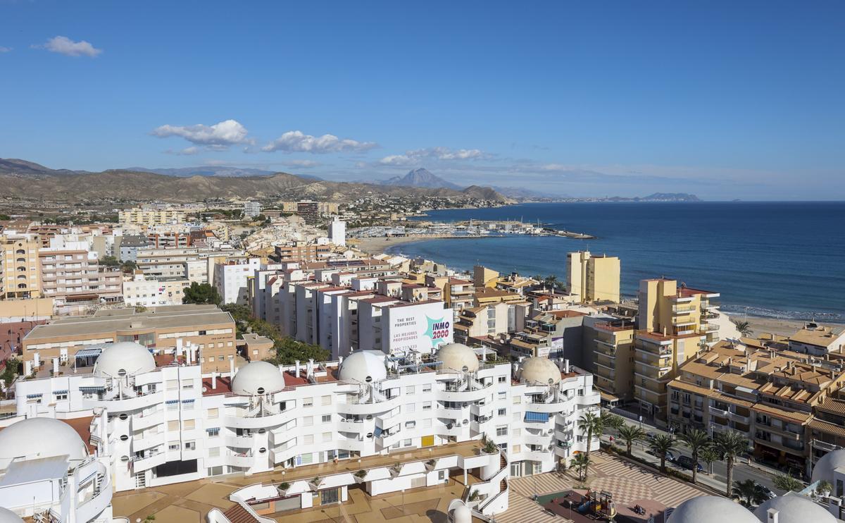Vista de la zona de la playa del Carrer La Mar de El Campello