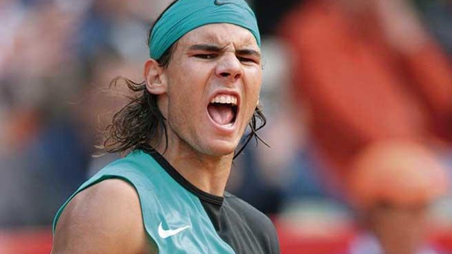 El rostro de un ganador.  Con quince años en el circuito, Nadal mantiene la ilusión de un principiante.