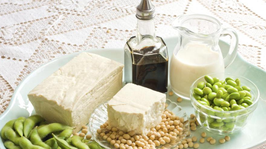 Los derivados vegetales como el tofu y la soja no son lácteos.