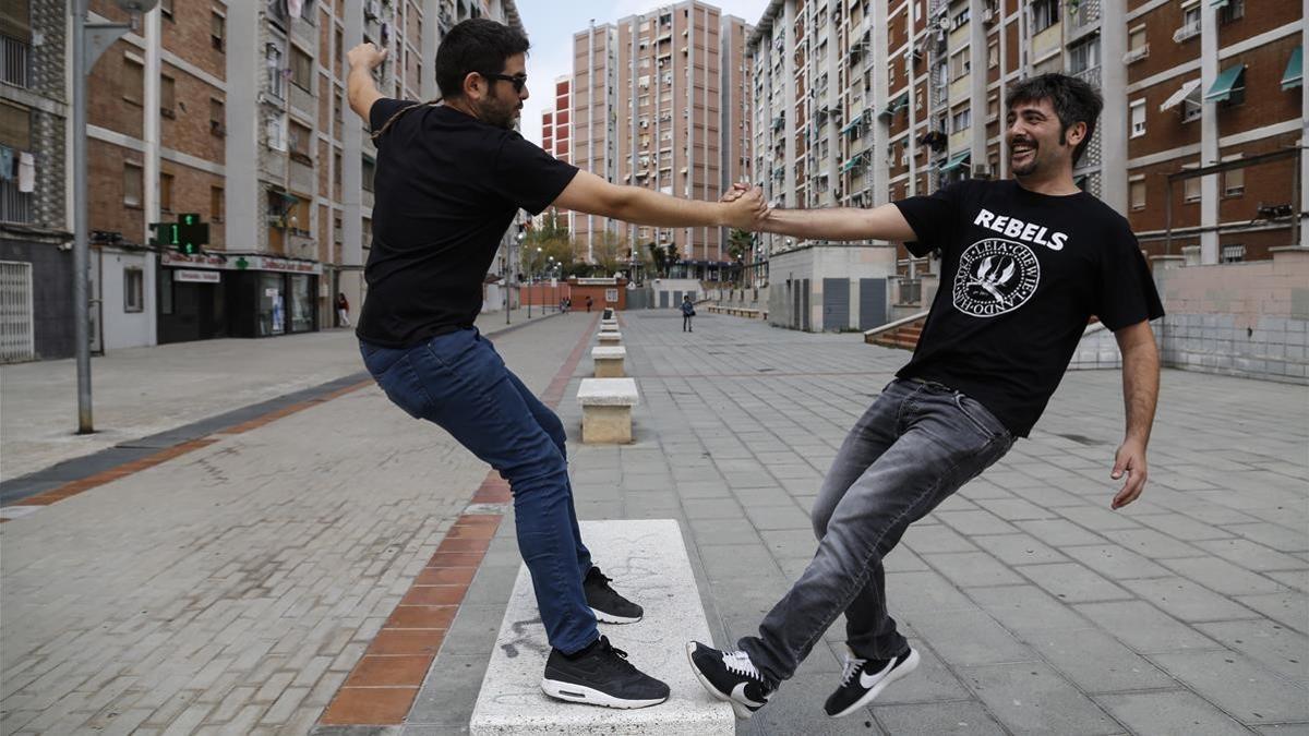 David y José Muñoz, en Sant Ildefons.