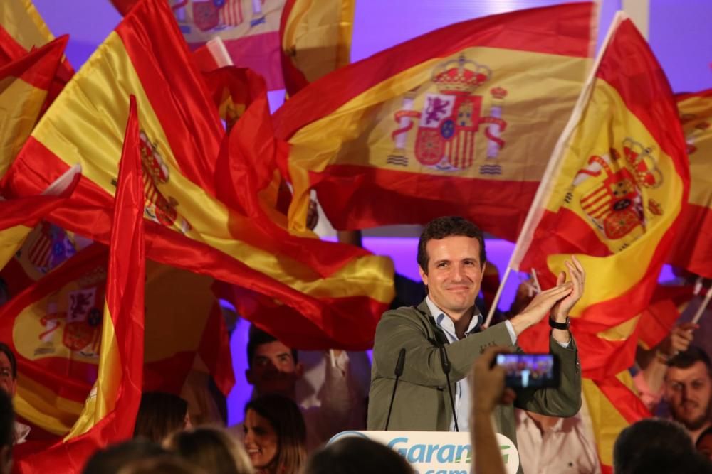 Pablo Casado participa en un acto político en Málaga