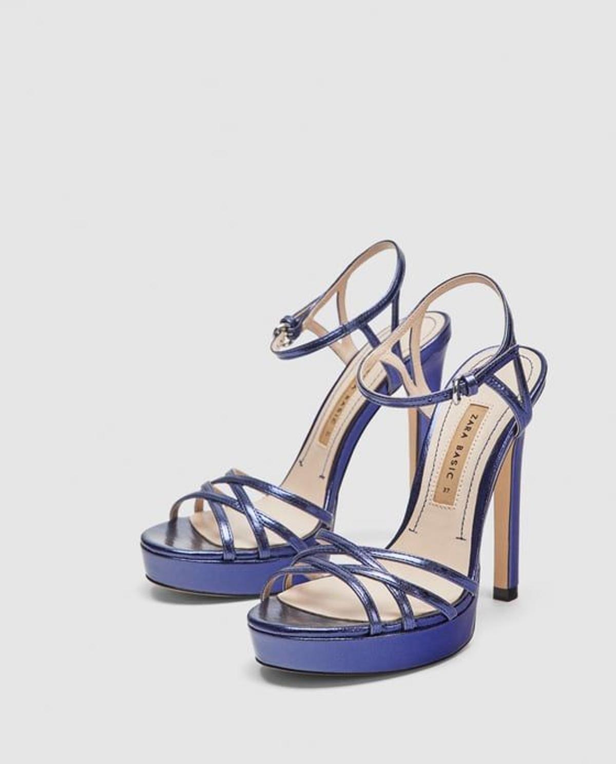 Sandalias azules zara new arrivals