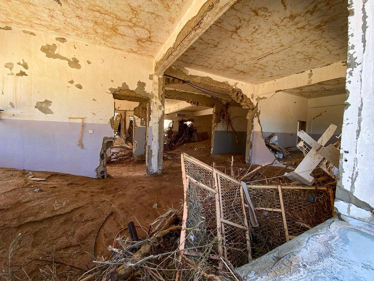 Destrucció a la ciutat de Derna provocada per les inundacions