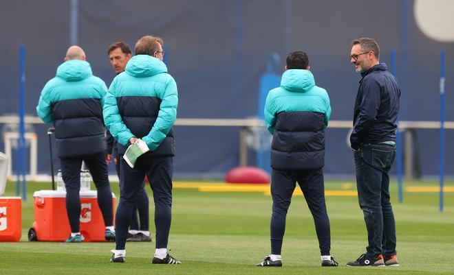 Último entrenamiento del FC Barcelona antes del clásico ante el Real Madrid