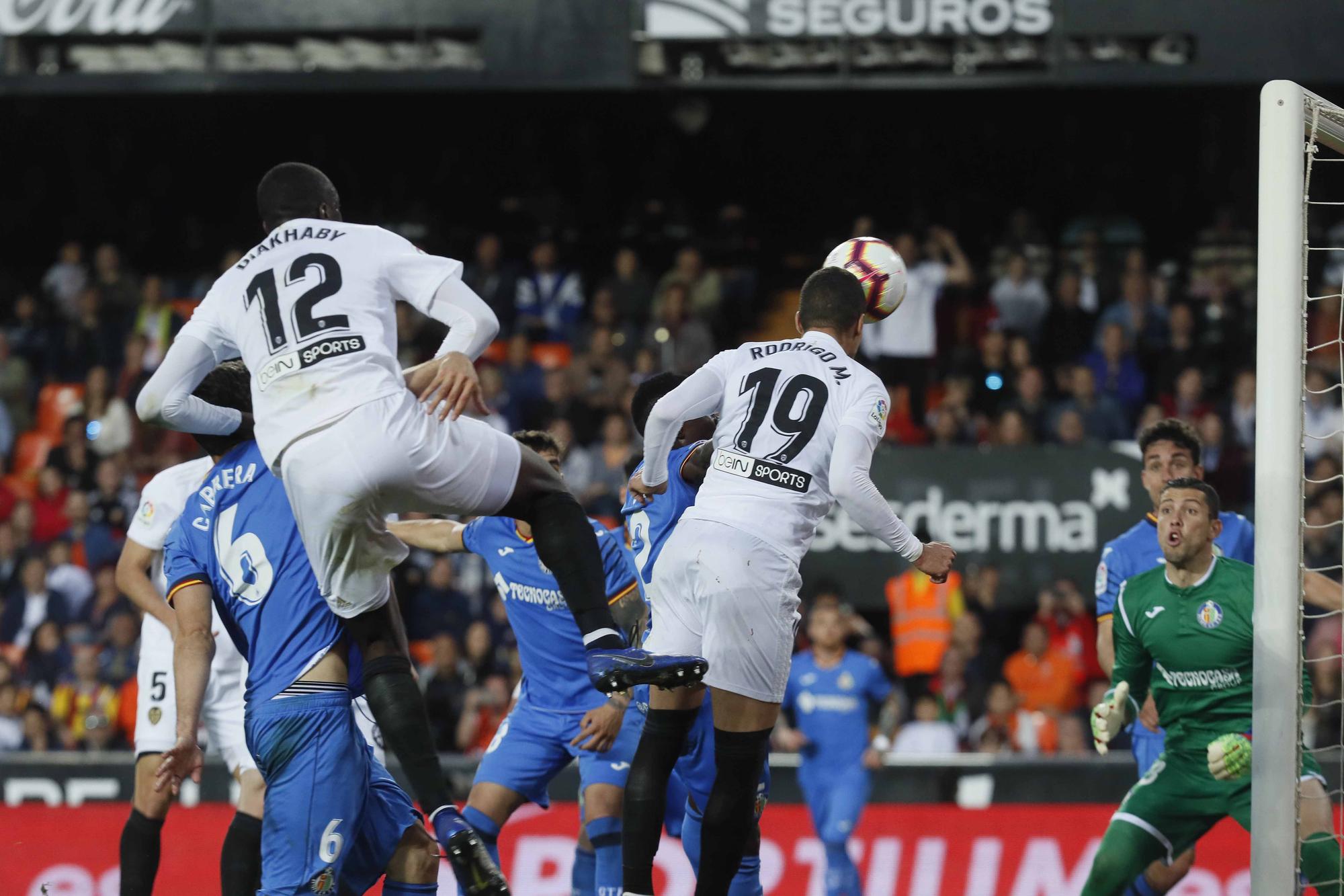 Los enfrentamientos Valencia CF - Getafe con Bordalás en el banquillo madrileño