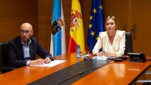 La conselleira de Política Social e Igualdade, Fabiola García, participa junto al director xeral de Familia, Infancia e Dinamización Demográfica, Jacobo Rey, en la Conferencia Sectorial de Infancia y Juventud.