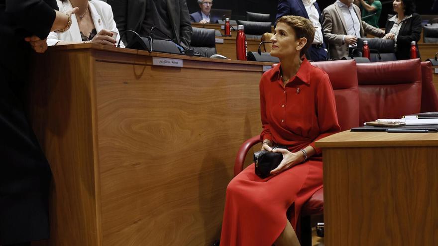 Chivite defiende que el informe de la UCO  en nada señala  al Gobierno de Navarra y ofrece colaboración a la Justicia