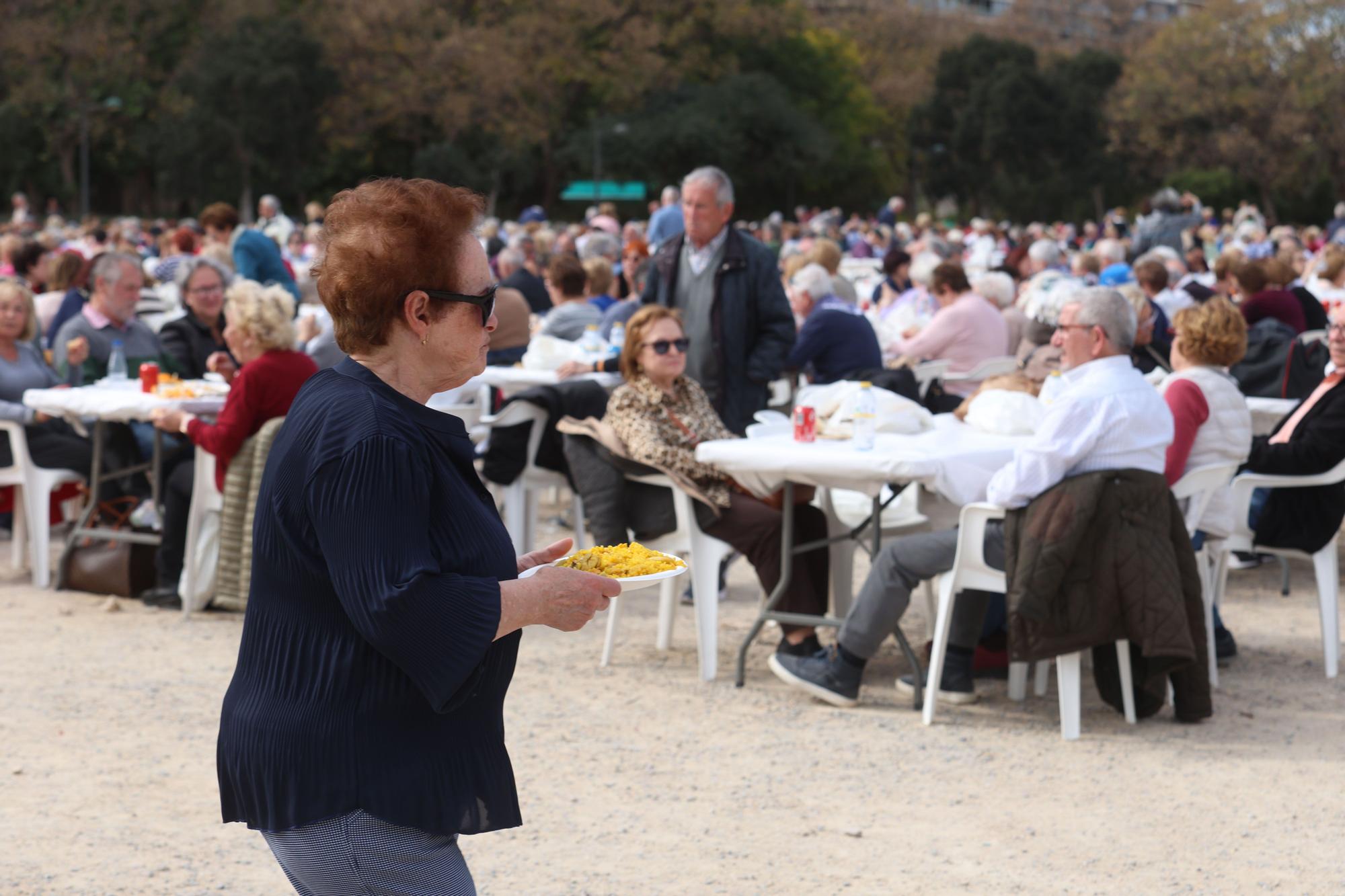 Paellas organizadas por la concejalía de atención a personas mayores del Ayuntamiento de València