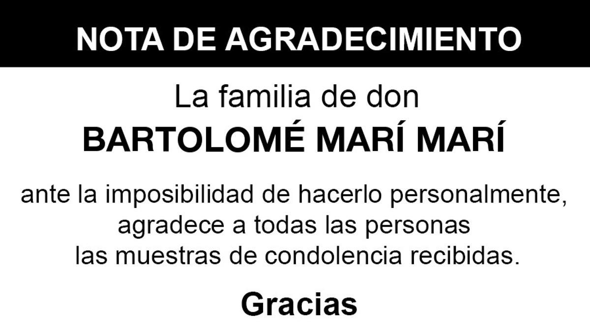 Nota Bartolomé Marí Marí
