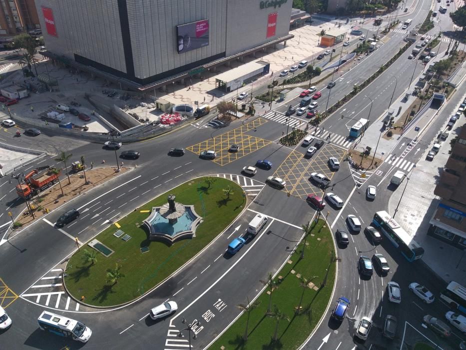 La avenida de Andalucía queda libre de las obras del metro de Málaga tras diez años.