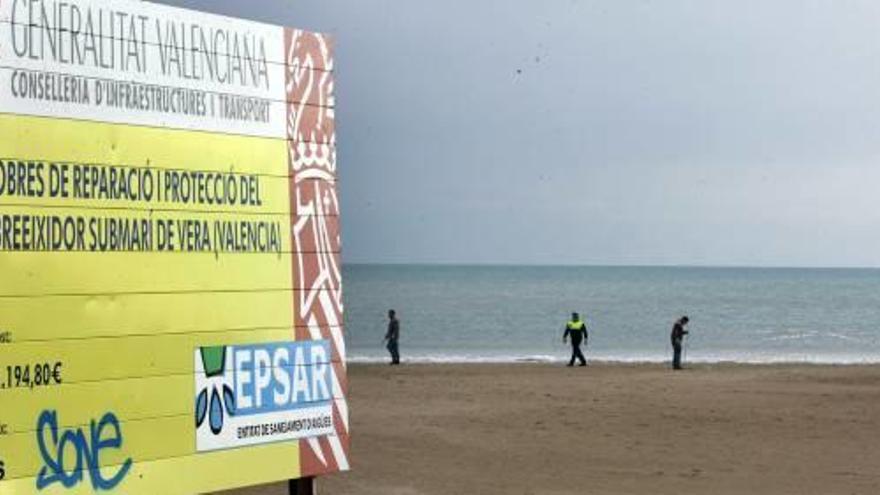 Epsar pagará al consistorio 890.000 euros por la reparación el emisario submarino de Vera