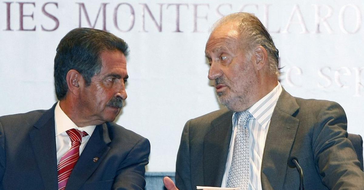 Miguel Ángel Revilla y Juan Carlos de Borbón, en los tiempos felices.