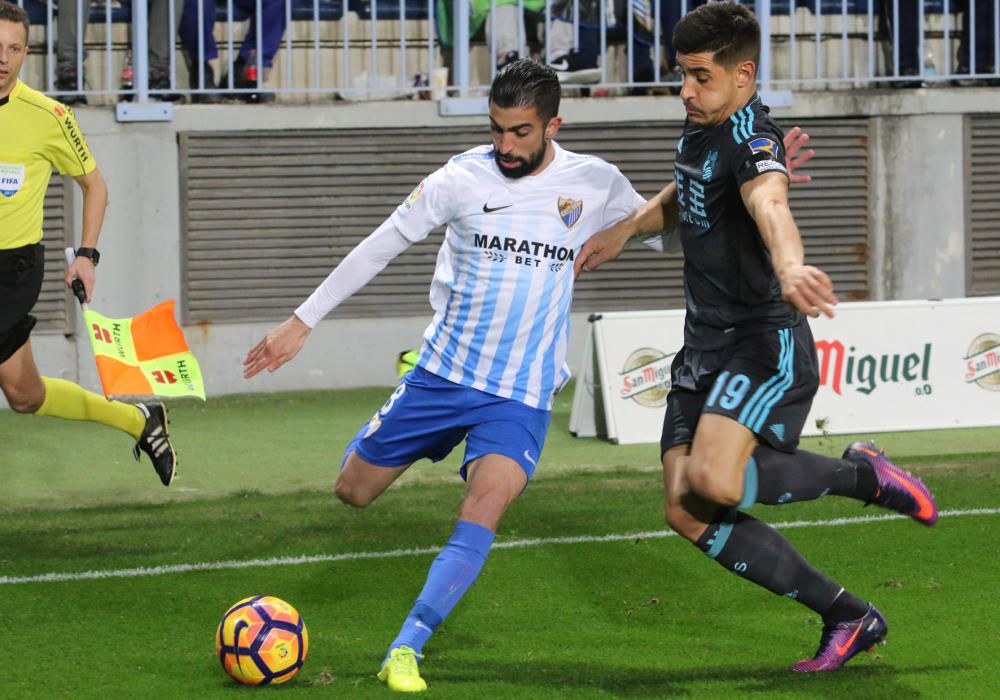 El conjunto del Gato Romero cae, de nuevo, ante el conjunto vasco en el debut del técnico uruguayo en La Rosaleda