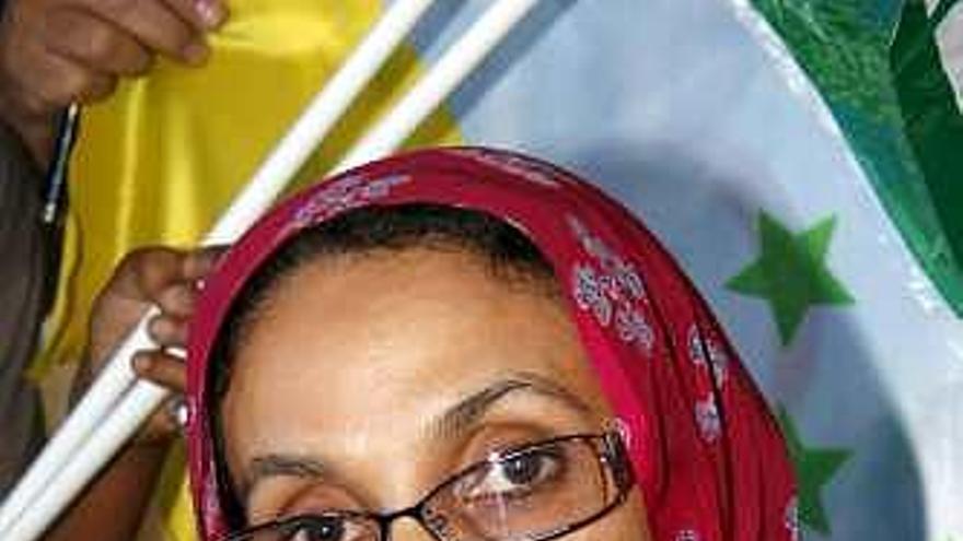 La activista Aminatu Haidar