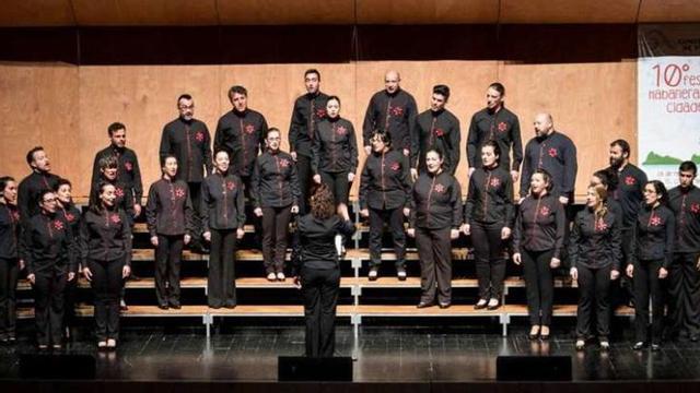El coro Gli Appassionati durante su última actuación en el Auditorio Mar de Vigo.