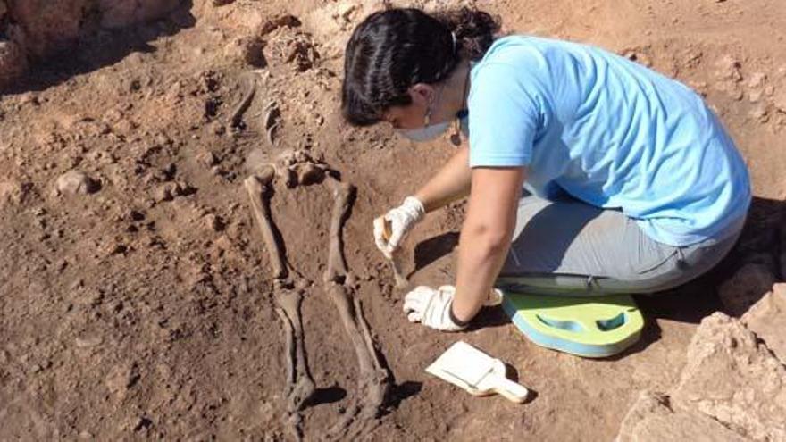 Aparece el cuarto esqueleto del periodo ibérico en el yacimiento de Ademuz