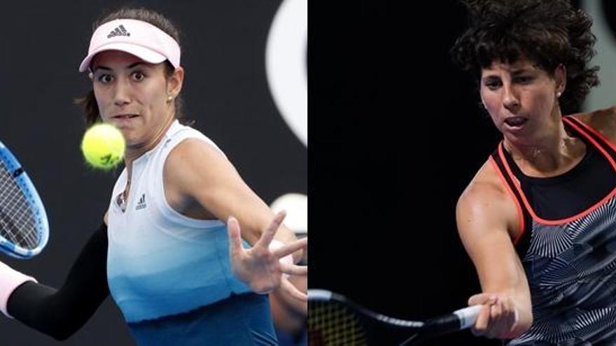 Muguruza y SuÃ¡rez arrancan con victorias en Melbourne Park.