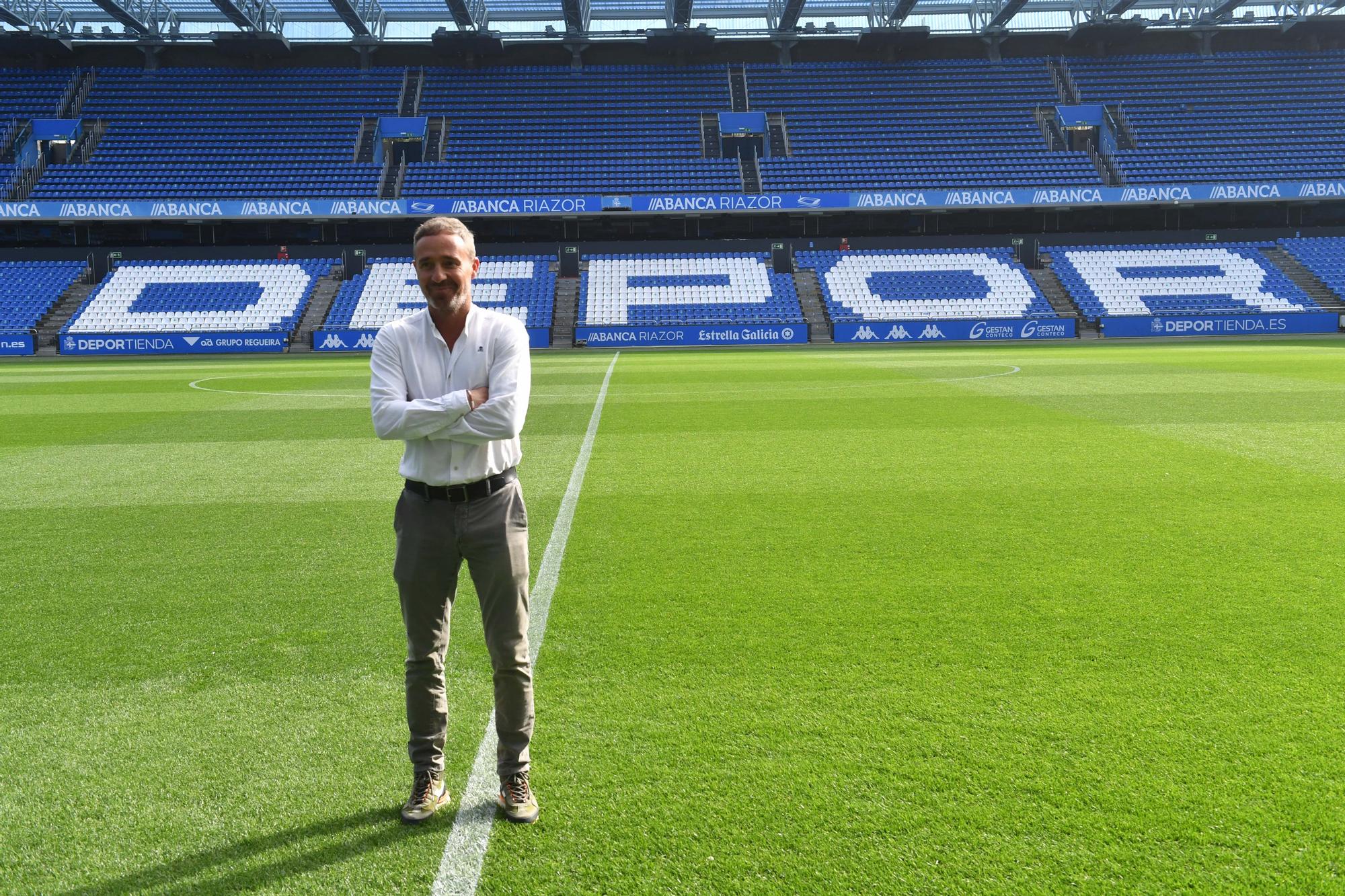 Presentación de Óscar Cano como nuevo entrenador del Dépor