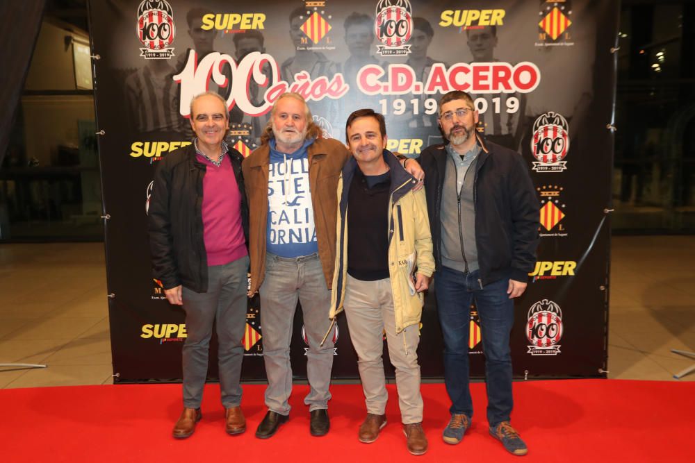 Superdeporte, en el acto del centenario del Acero