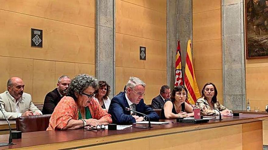 La sessió plenària de constitució de la Diputació de Girona amb l&#039;alcalde de Puigcerdà, Albert Piñeira