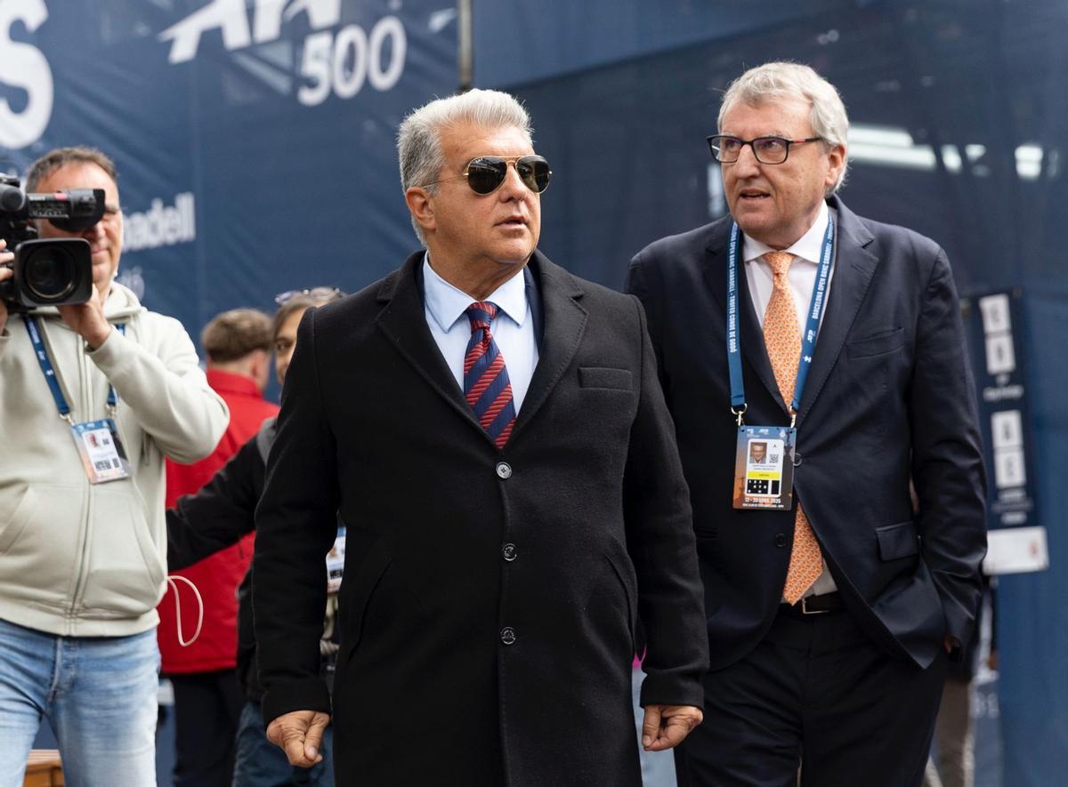 Laporta, este miércoles en el Barcelona Open Banc Sabadell