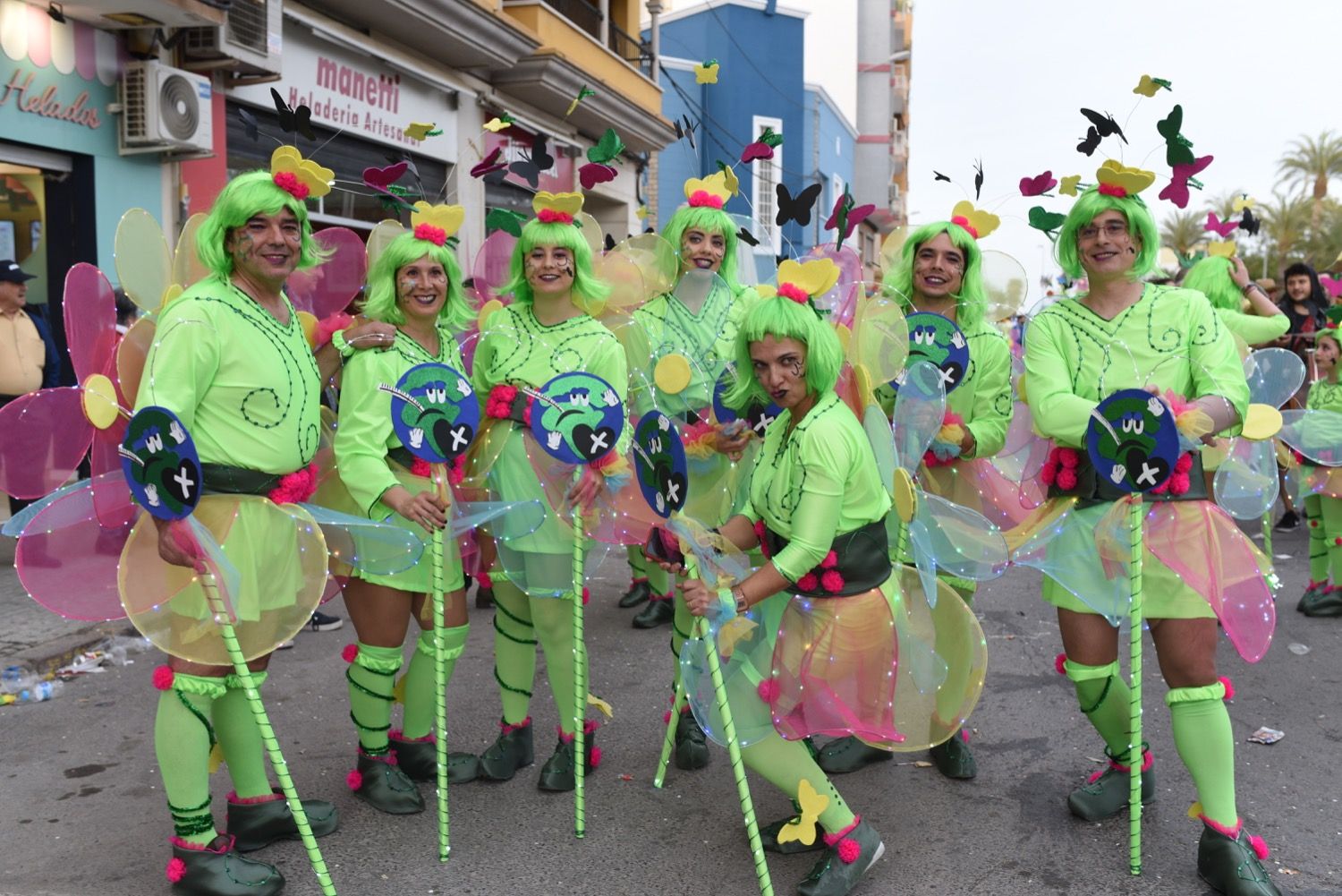 Cabalgata fallera de 2020 en el Port de Sagunt.