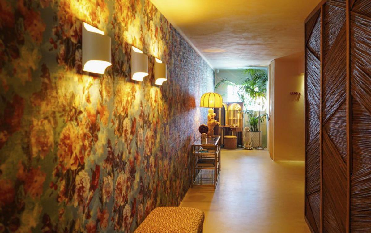 El interior del hotel.