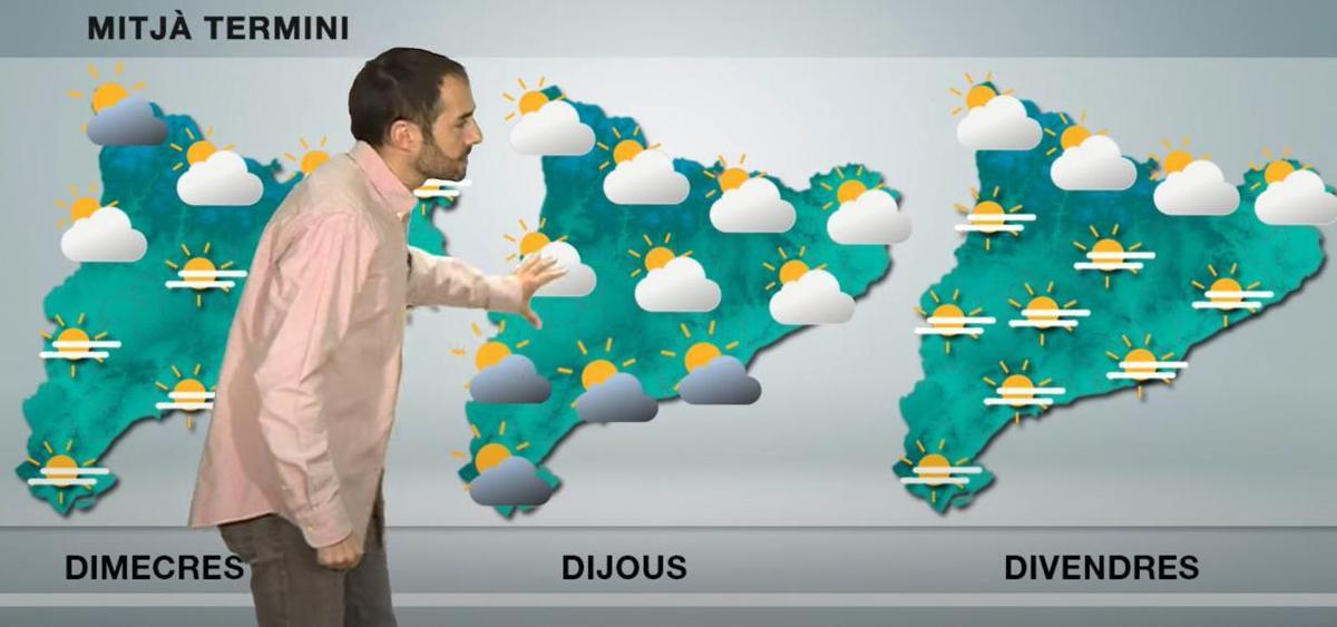 Mapa a medio plazo de la semana.