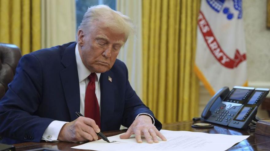 Donald Trump, en el Despacho Oval. | Evan Vucci