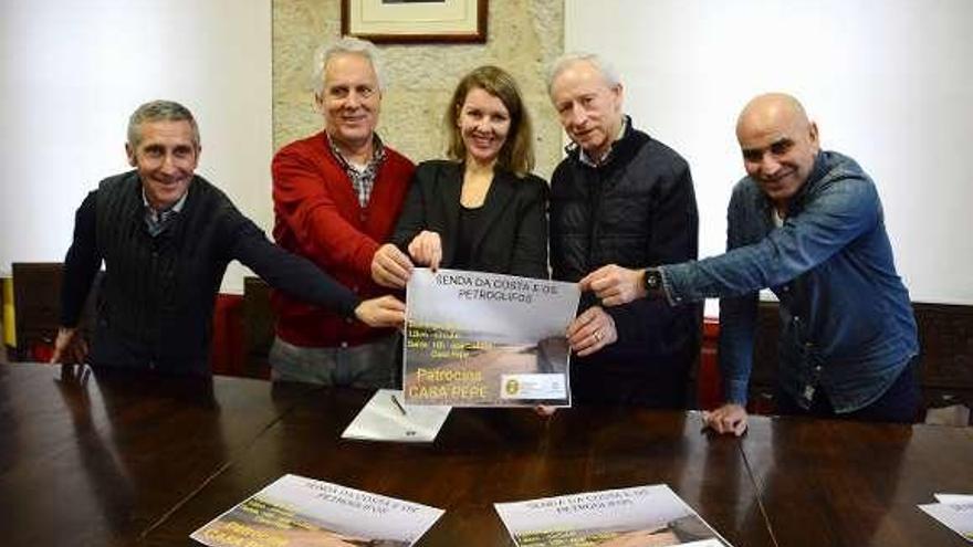 Piñeiro, Sobral, Caldas, López y Romero, en la presentación. // G.Santos