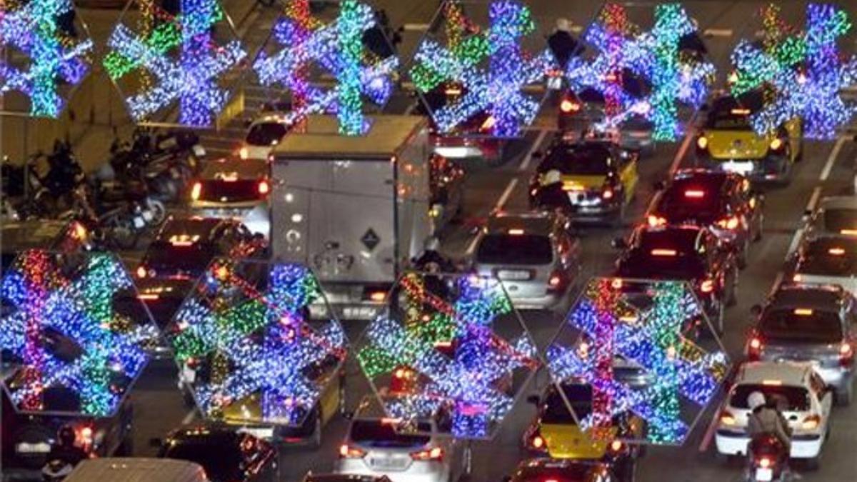 Las luces de Navidad de la calle de Aragó.