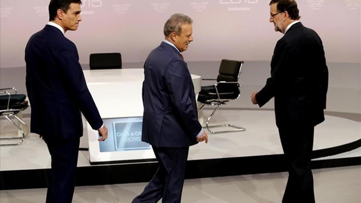 Debate cara a cara entre Mariano Rajoy y Pedro Sanchez, moderado por Manuel Campo Vidal