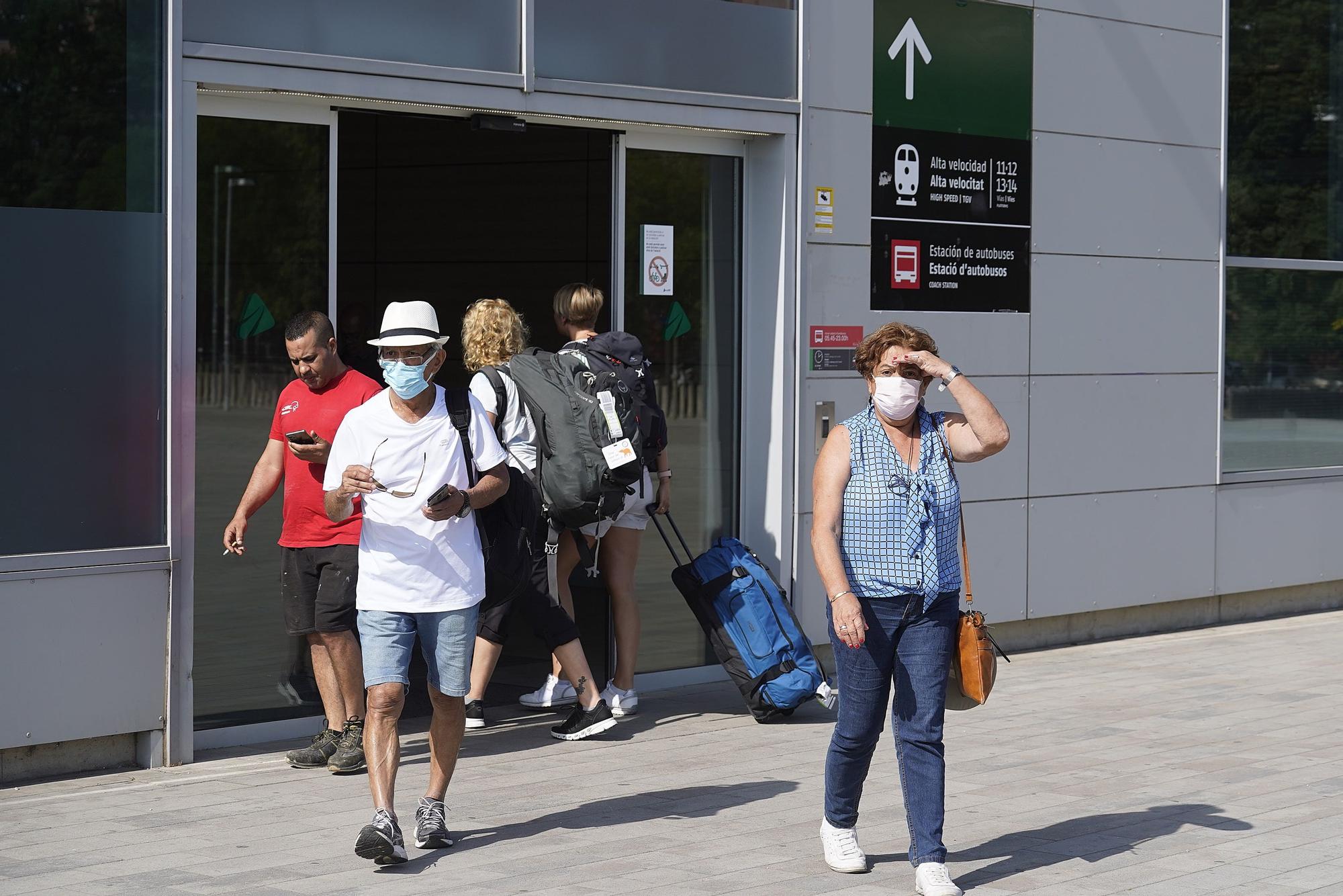 Matí caòtic a les estacions de tren de Girona