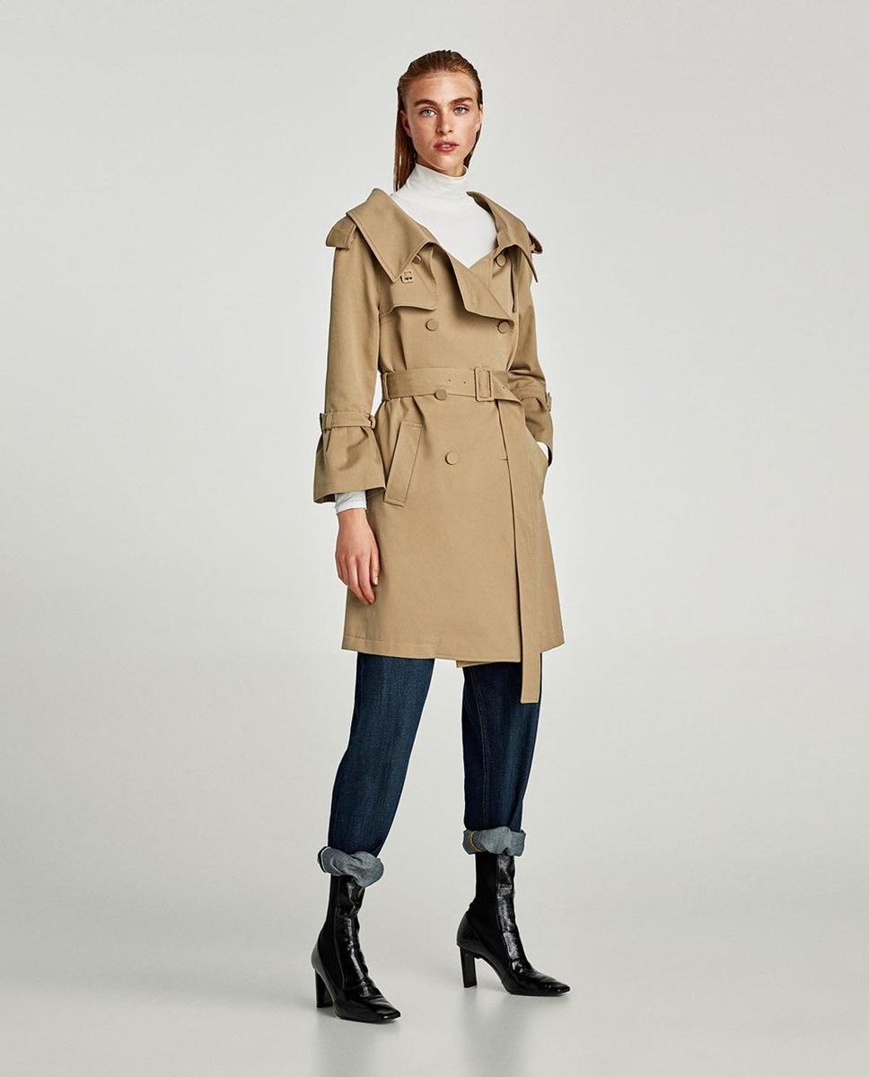 Trench cuello oversize, Zara