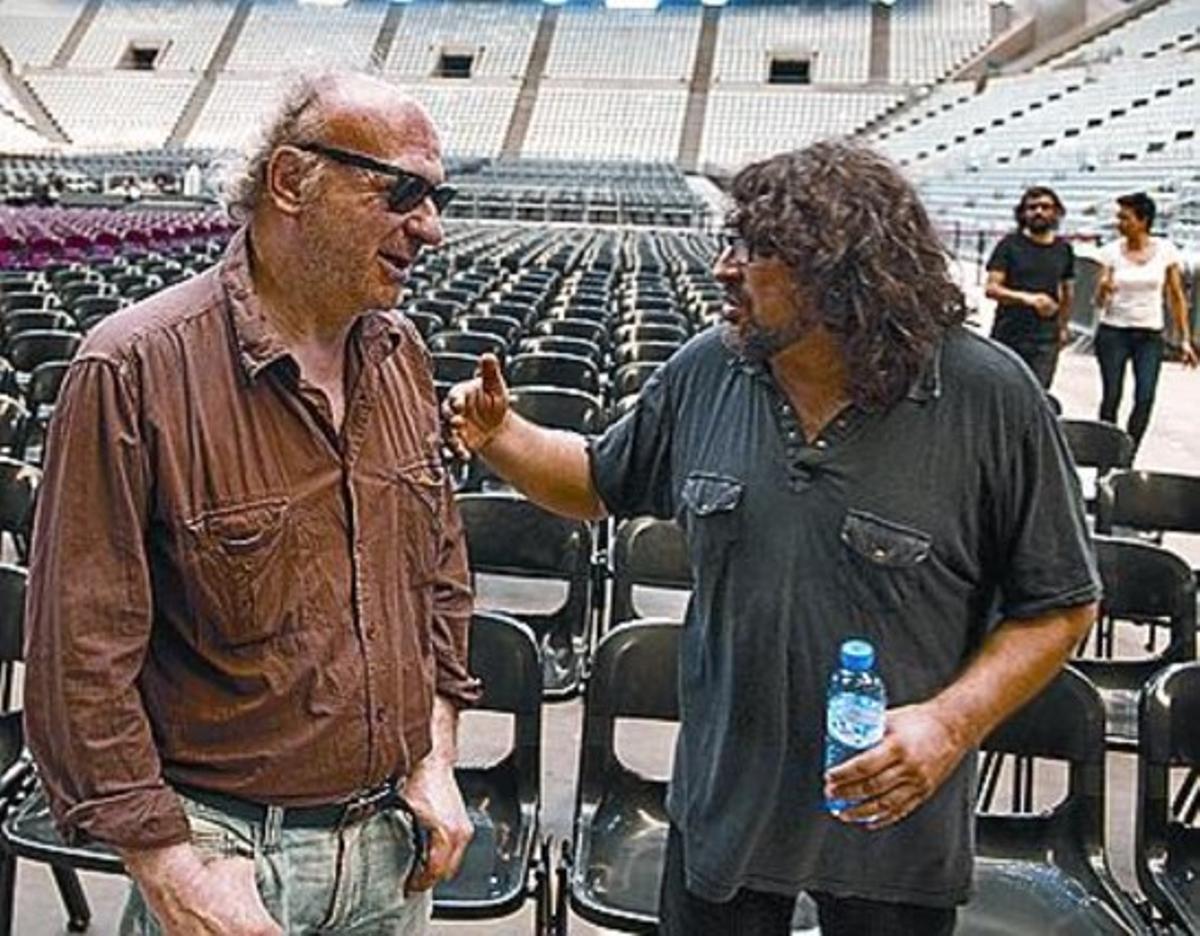 Jaume Sisa y Pep Sala, en plena cháchara.