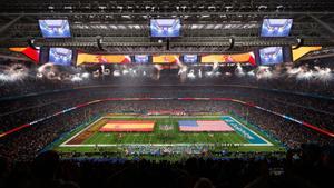 Así ha sonado el himno de España en el Bernabéu antes del comienzo del partido de la NFL